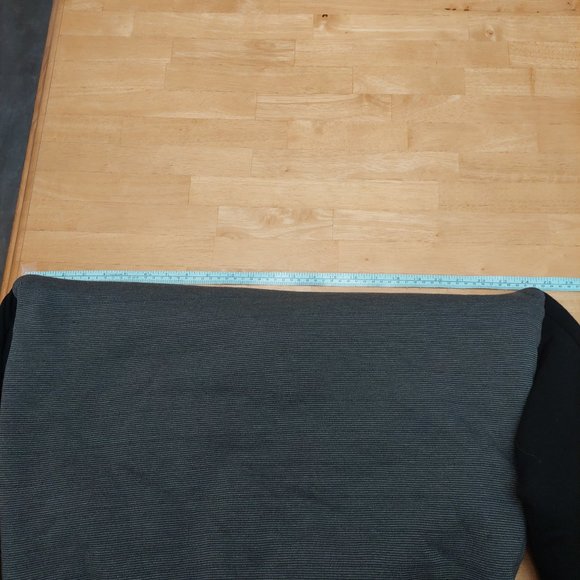 UNIVIBE Fuzzy Sherpa Lined Full Zip Jacket Grey Stripe Black Accent Men's Large - Picture 10 of 11